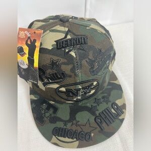 Heina Mens Camouflage Multiple Sports Multiple States Embroidered Cap NWT